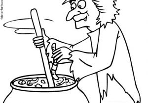Coloriage De sorcieres A Imprimer Coloriage De sorciere Pour Halloween