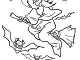 Coloriage De sorcieres A Imprimer Coloriage Halloween sorciere Qui Fait Peur
