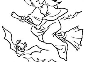 Coloriage De sorcieres A Imprimer Coloriage Halloween sorciere Qui Fait Peur