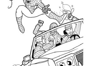 Coloriage De Spiderman 4 A Imprimer Spiderman Voiture Est Un Coloriage De Spiderman