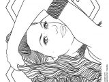 Coloriage De Tal A Colorier La Chanteuse Tal Qui Passe Sa Main Dans Les Cheveux