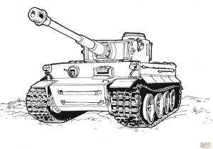 Coloriage De Tank En Ligne Coloriage Char D assault Tigre