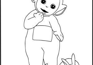 Coloriage De Teletubbies Coloriage Teletubbies Lala   Imprimer Sur Coloriages Fo