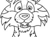 Coloriage De Tete De Tigre Dessin Chat Facile Tete