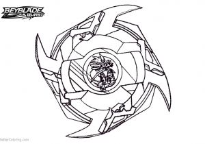 Coloriage De toupie Beyblade Burst évolution fortable Beyblade Burst Coloring Pages Powerful