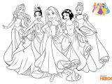 Coloriage De toutes Les Princesses Coloriages Les Princesses Disney tous Les Heros