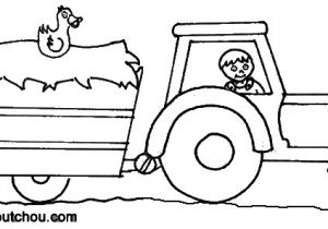 Coloriage De Tracteur Agricole A Imprimer Coloriage Tracteur Et Remorque