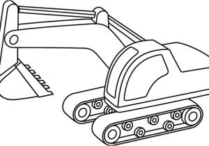 Coloriage De Tractopelle Tractopelle Imprimer