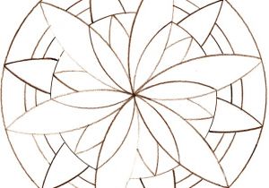 Coloriage De Triple Rosace Coloriage Rosace Facile