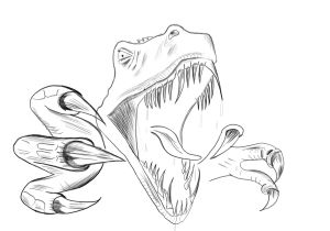 Coloriage De Tyrannosaurus Rex T Rex Coloriage