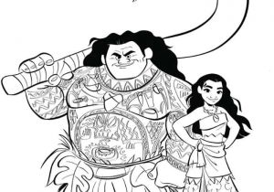 Coloriage De Vaiana En Couleur Coloriages Gratuits   Imprimer Vaiana Et Maui