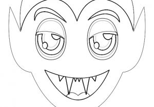 Coloriage De Vampire Qui Fait Peur A Colorier La Tªte De Vampire E Masque Pour Halloween
