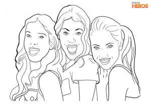 Coloriage De Violetta A Colorier De Coloriages Portrait De Violetta Jeux De Coloriage