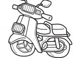 Coloriage De Voiture De Cross Un Beau Scooter Deux Places   Colorier