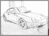 Coloriage De Voiture Porsche Coloriage De Voiture Porsche