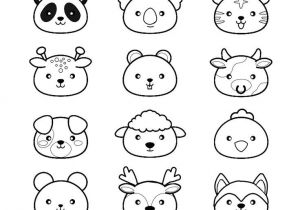 Coloriage De Zoo A Imprimer Coloriage Animaux Kawaii   Imprimer   Animaux Coloriage