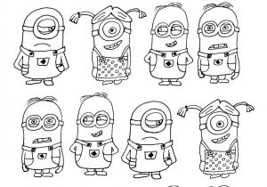 Coloriage Des Minions A Imprimer Galerie De Coloriages Gratuits Coloriage Nombreux Minions
