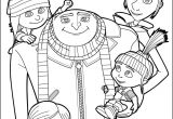 Coloriage Des Minions En Ligne Despicable Me Gru and All the Family Coloring Page More Despicable