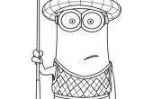 Coloriage Des Minions Gratuit Kevin is One Of the Gru S Minions and He is Often Wearing His Golf