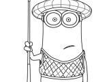 Coloriage Des Minions Gratuit Kevin is One Of the Gru S Minions and He is Often Wearing His Golf