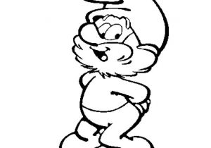 Coloriage Des Schtroumpfs A Imprimer Le Dessin Représente Le Grand Schtroumpf Le Doyen Et Le Plus ¢gé