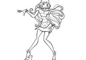 Coloriage Des Winx En Ligne Coloriage Winx Flora Dessin