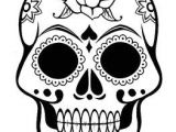 Coloriage Dia De Los Muertos Sugar Skull Template Sugar Skull Coloring Page Dia De Los