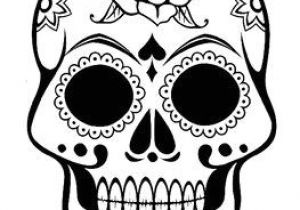 Coloriage Dia De Los Muertos Sugar Skull Template Sugar Skull Coloring Page Dia De Los
