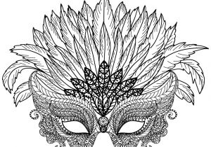Coloriage Difficile A Imprimer Coloriage Difficile à Imprimer Masque à Plumes Artherapie