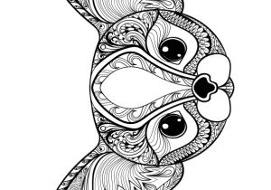 Coloriage Difficile Pour Adulte Animaux Coloriage D Un Dessin D Un Mignon Petit Chien   La Mani¨re Mandala