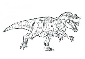 Coloriage Dinosaure Jurassic Park Coloriage De Dinosaure T Rex Dinosaures A Colorier Dinosaure