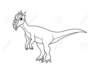 Coloriage Dinosaure Tyrannosaure Livre   Colorier Dinosaure Dracorex Clip Art Libres De Droits