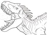 Coloriage Dinosaure Velociraptor Coloriage Indominus Rex Jurassic Park Dinosaure Dessin   Imprimer