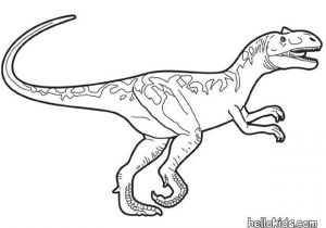 Coloriage Dinosaure Velociraptor Spinosaurus Coloring Pages Hellokids