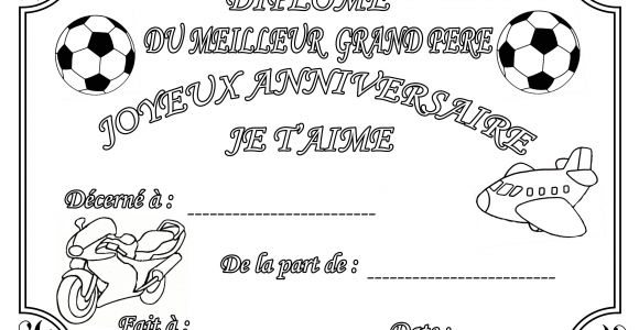 Coloriage Diplome Joyeux Anniversaire Papa Coloriage Anniversaire Divers