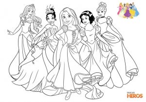 Coloriage Disne Coloriez Les Princesses De Disney Coloriage Sur Les