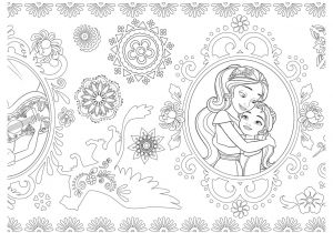 Coloriage Disney Elena D Avalor Coloriage Mandala Zentagle Adulte Disney Elena Avalor Jecolorie