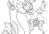 Coloriage Disney Princesse Ariel King Triton and Little Ariel Coloring Page