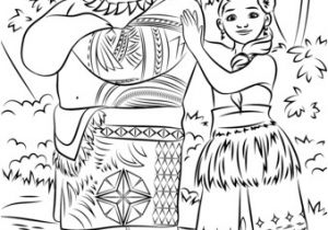 Coloriage Disney Vaiana Gratuit Tui and Sina From Moana Coloring Page