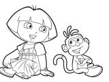 Coloriage Dora A Imprimer Gratuit Dessin Pour Coloriage Dora