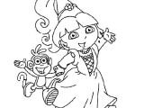 Coloriage Dora Et La Princesse Des Neiges Coloriage Dora La Princesse Dessin