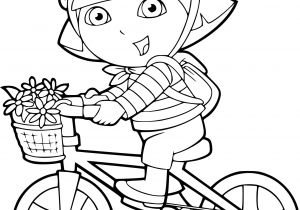 Coloriage Dora Gratuit A Imprimer Coloriage Dora En Vélo à Imprimer Sur Coloriages Fo