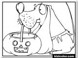 Coloriage Dora Halloween A Imprimer ð¨ Chien Detient Le Panier Citrouille Halloween 1 Des