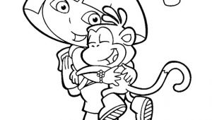 Coloriage Dora Halloween A Imprimer La Belle Retrouvaille De Dora Et De Babouche   Imprimer Et