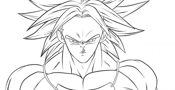 Coloriage Dragon Ball Z Broly Super Saiyan Dessin Facile Dragon Ball