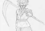 Coloriage Dragon Ball Z Goku Dessin Black GokÅ Super Saiyajin Rosé
