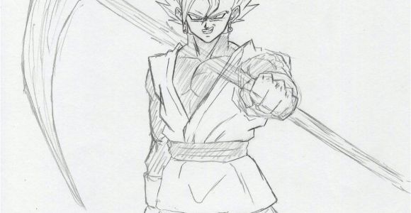 Coloriage Dragon Ball Z Goku Dessin Black GokÅ Super Saiyajin Rosé
