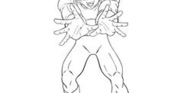 Coloriage Dragon Ball Z Sangohan Super Sayen 4 A Black & White Drawing Inspired by the Character Of Cell In Dragon