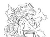 Coloriage Dragon Ball Z Sangohan Super Sayen 4 Coloriage Dragon Ball Gratuit   Imprimer