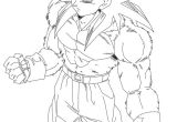 Coloriage Dragon Ball Z Sangohan Super Sayen 4 Luxury son Goku Coloring Pages Vignette Resume Ideas Namanasa